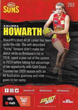 2021 Select AFL Footy Stars #203 Kalinda Howarth Back